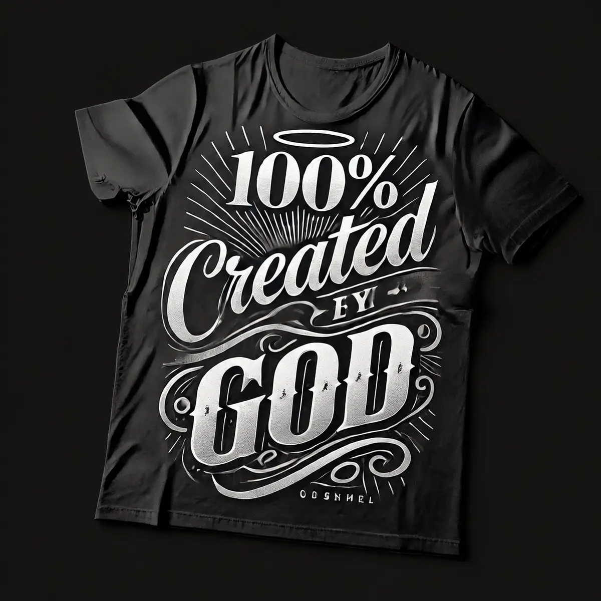 100% Created by God Tee product view